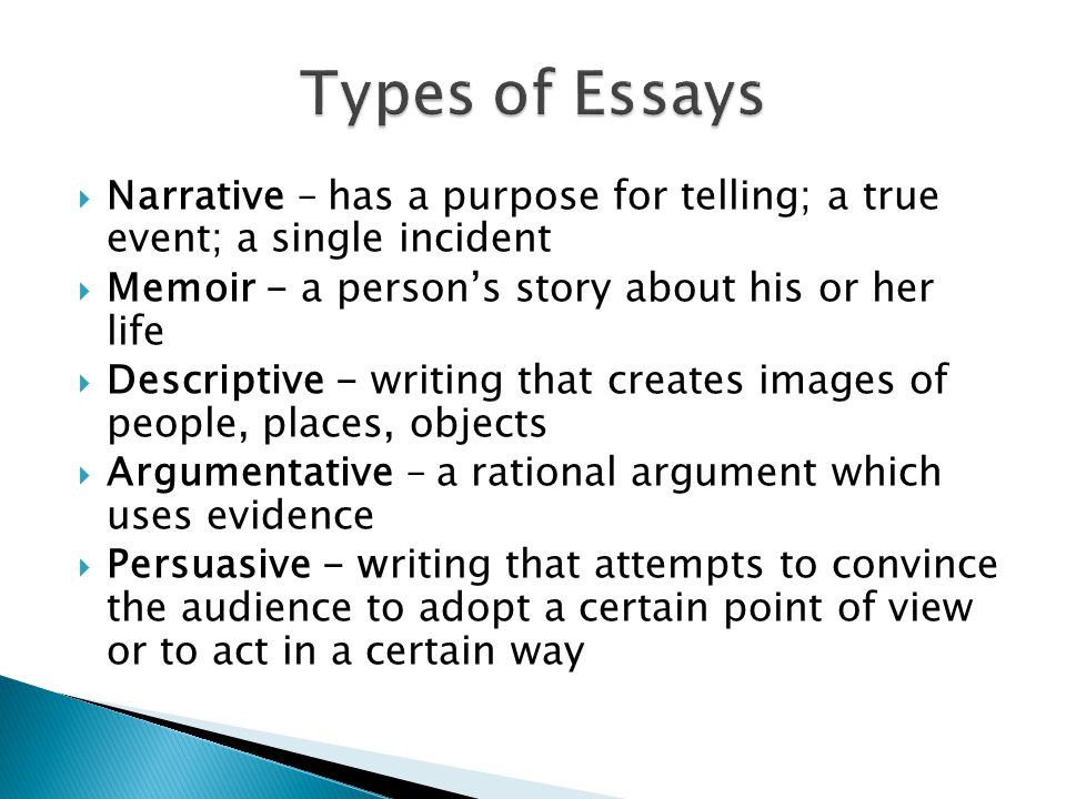 The Purpose of an Essay